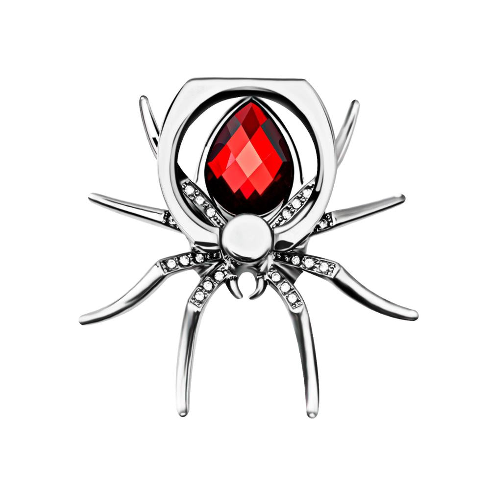 Spider Rhinestone Phone Ring Stand