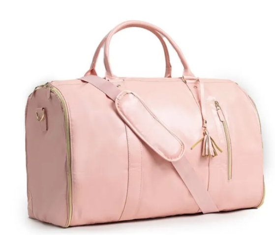 Foldable PU Leather Travel Duffel Bag