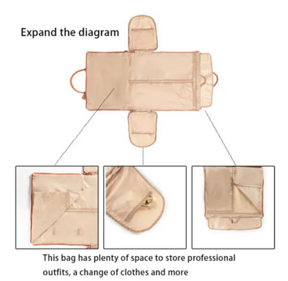 Foldable PU Leather Travel Duffel Bag