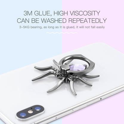 Spider Rhinestone Phone Ring Stand