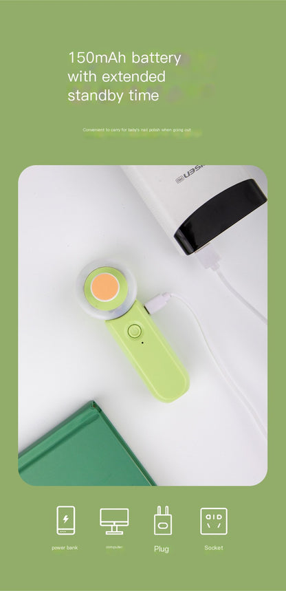 Baby nail trimmer rechargeable battery detail