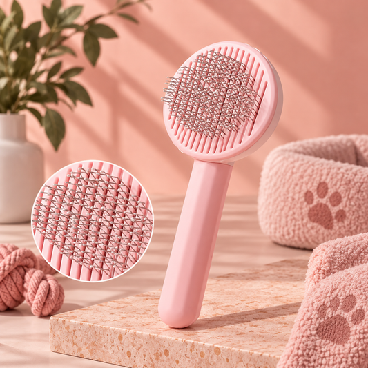 Self-Cleaning Pet Slicker Brush