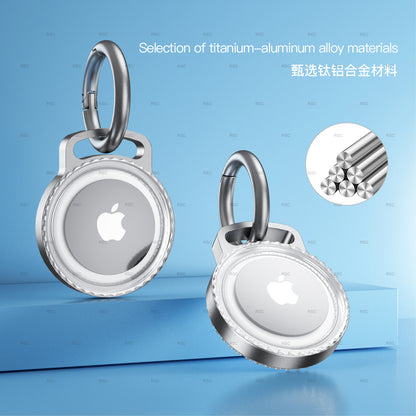 AirTag Metal Protective Case with Keychain