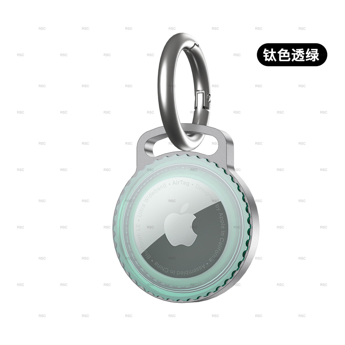AirTag Metal Protective Case with Keychain