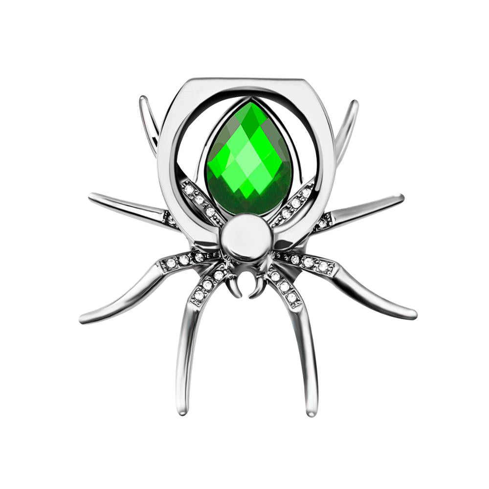 Spider Rhinestone Phone Ring Stand
