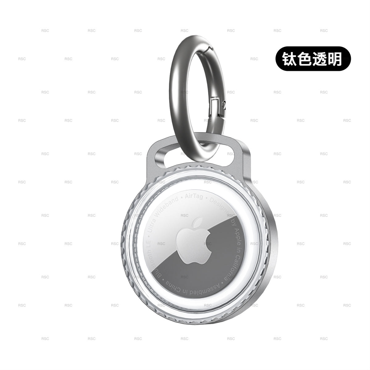 AirTag Metal Protective Case with Keychain