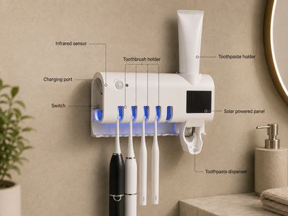 SmartClean UV Toothbrush Station