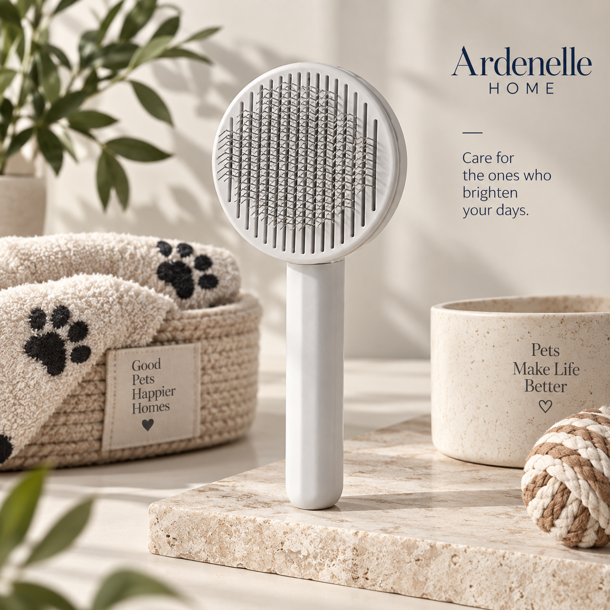 Self-Cleaning Pet Slicker Brush