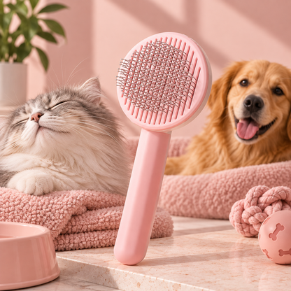 Self-Cleaning Pet Slicker Brush