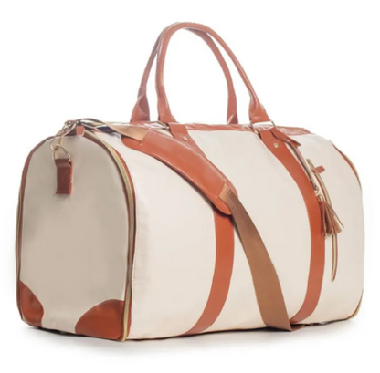 Foldable PU Leather Travel Duffel Bag