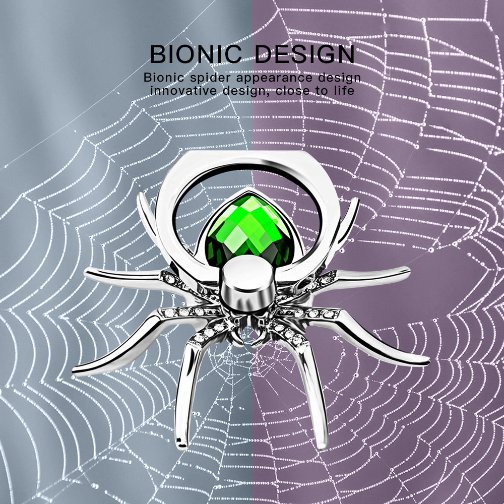 Spider Rhinestone Phone Ring Stand