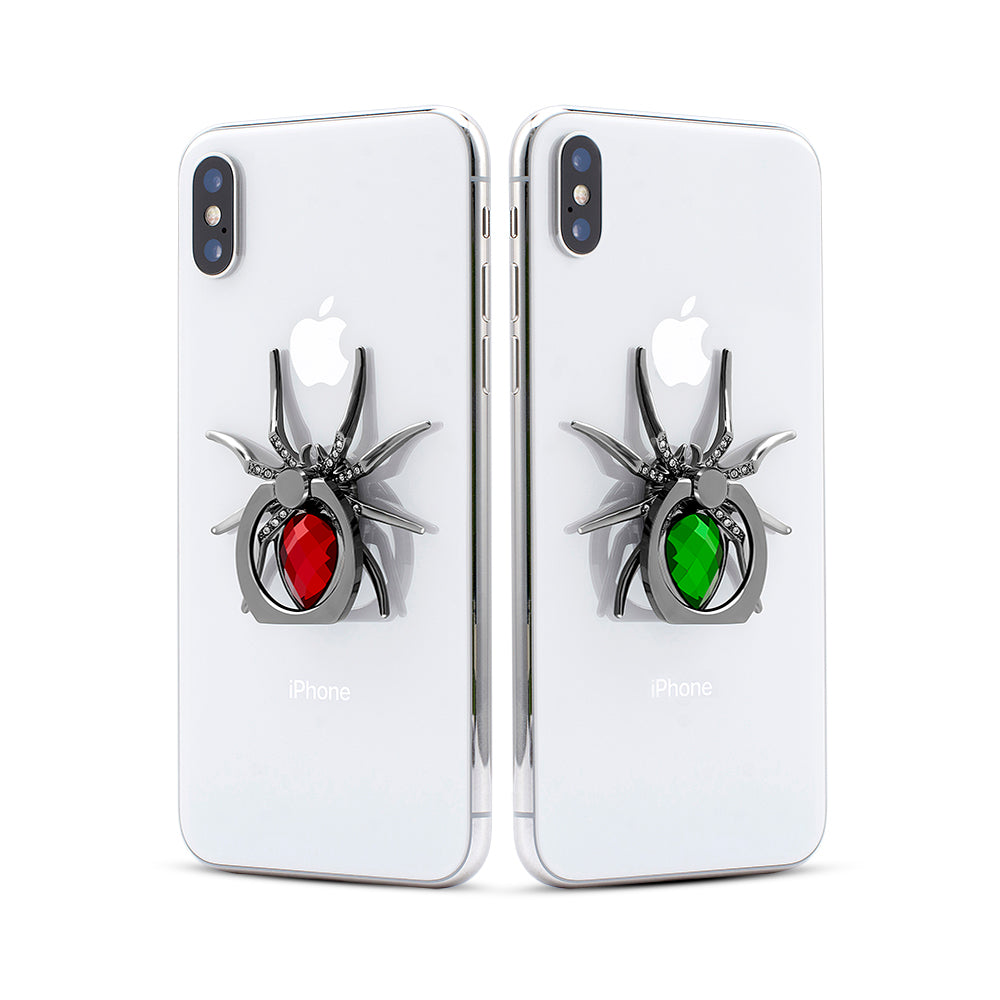 Spider Rhinestone Phone Ring Stand