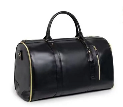 Foldable PU Leather Travel Duffel Bag
