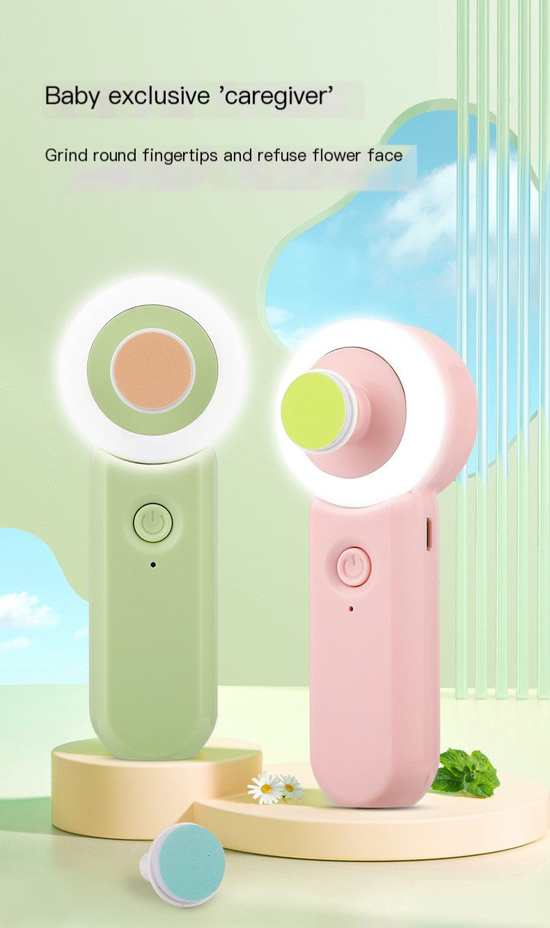 Baby nail trimmer in green and pink