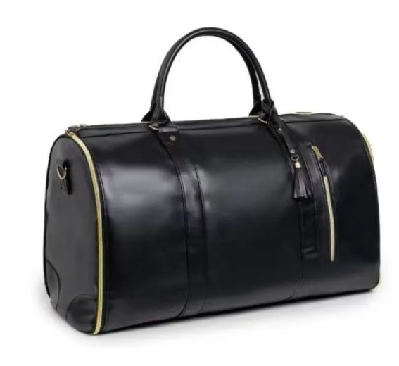 Foldable PU Leather Travel Duffel Bag