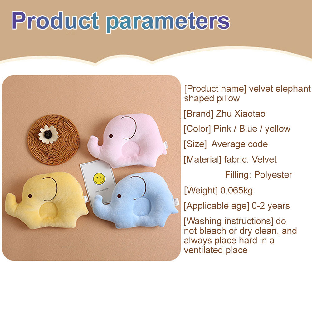 Neonatal Velvet Elephant Pillow
